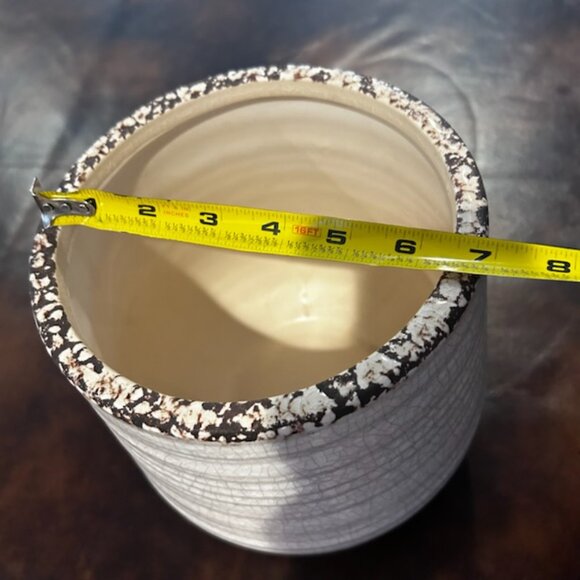 NWT Distressed Crackle Flower Pot Rustic Style Planter - Picture 5 of 7